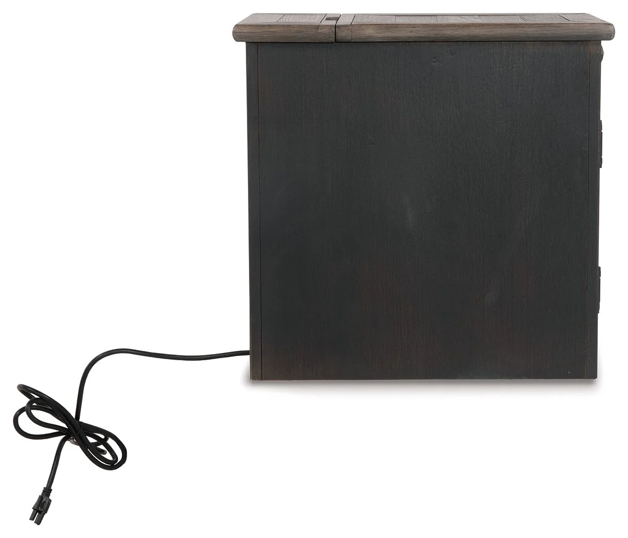 Tyler Creek - Chair Side End Table - Grayish Brown / Black
