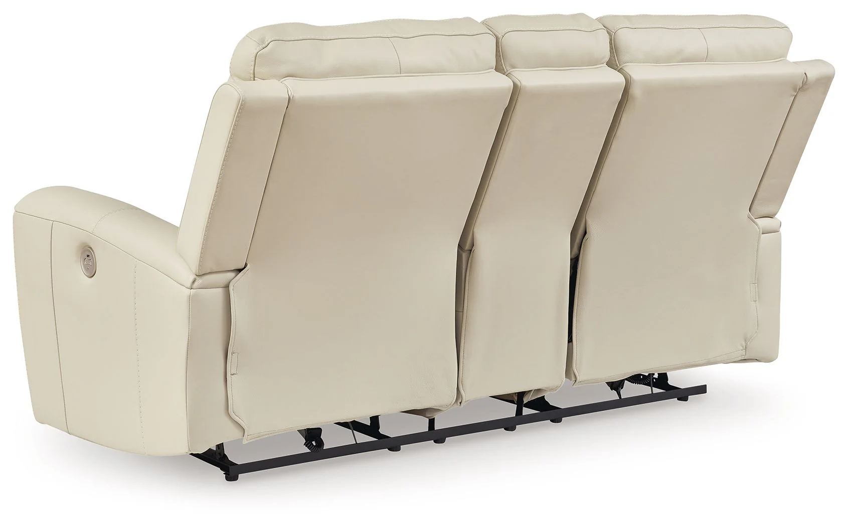Dahlmoore - Dbl Power Reclining Loveseat With Console - Almond