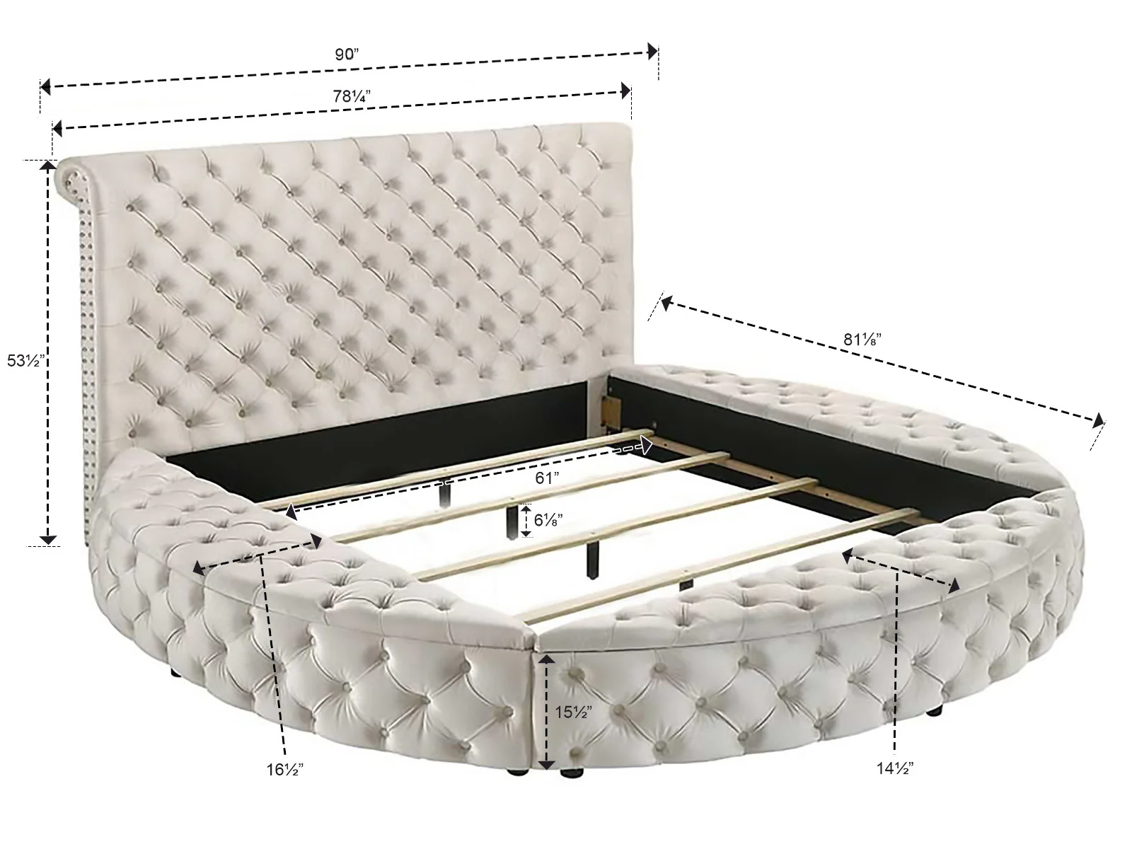 Brigitte Storage Bed Black