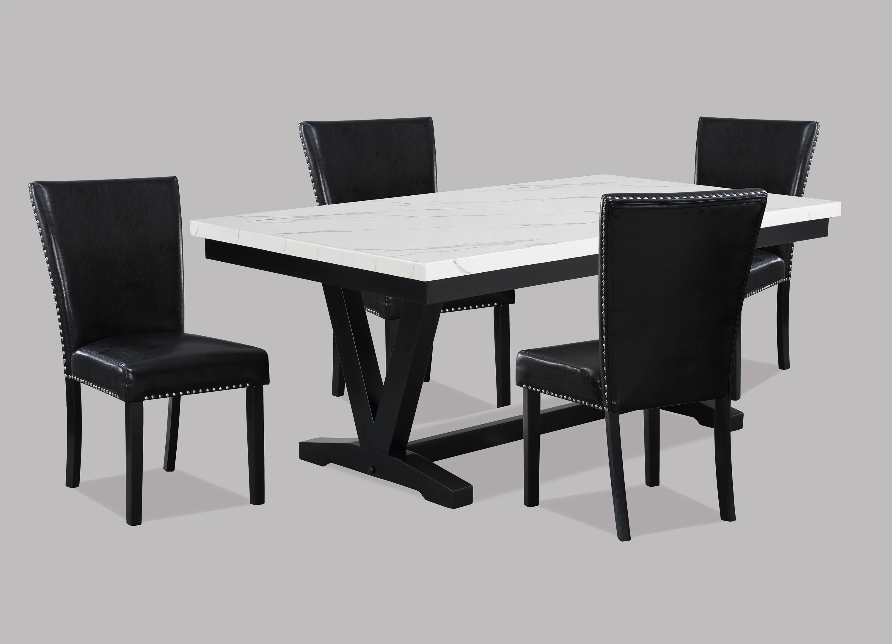 Tanner Faux Carrera Dining Table