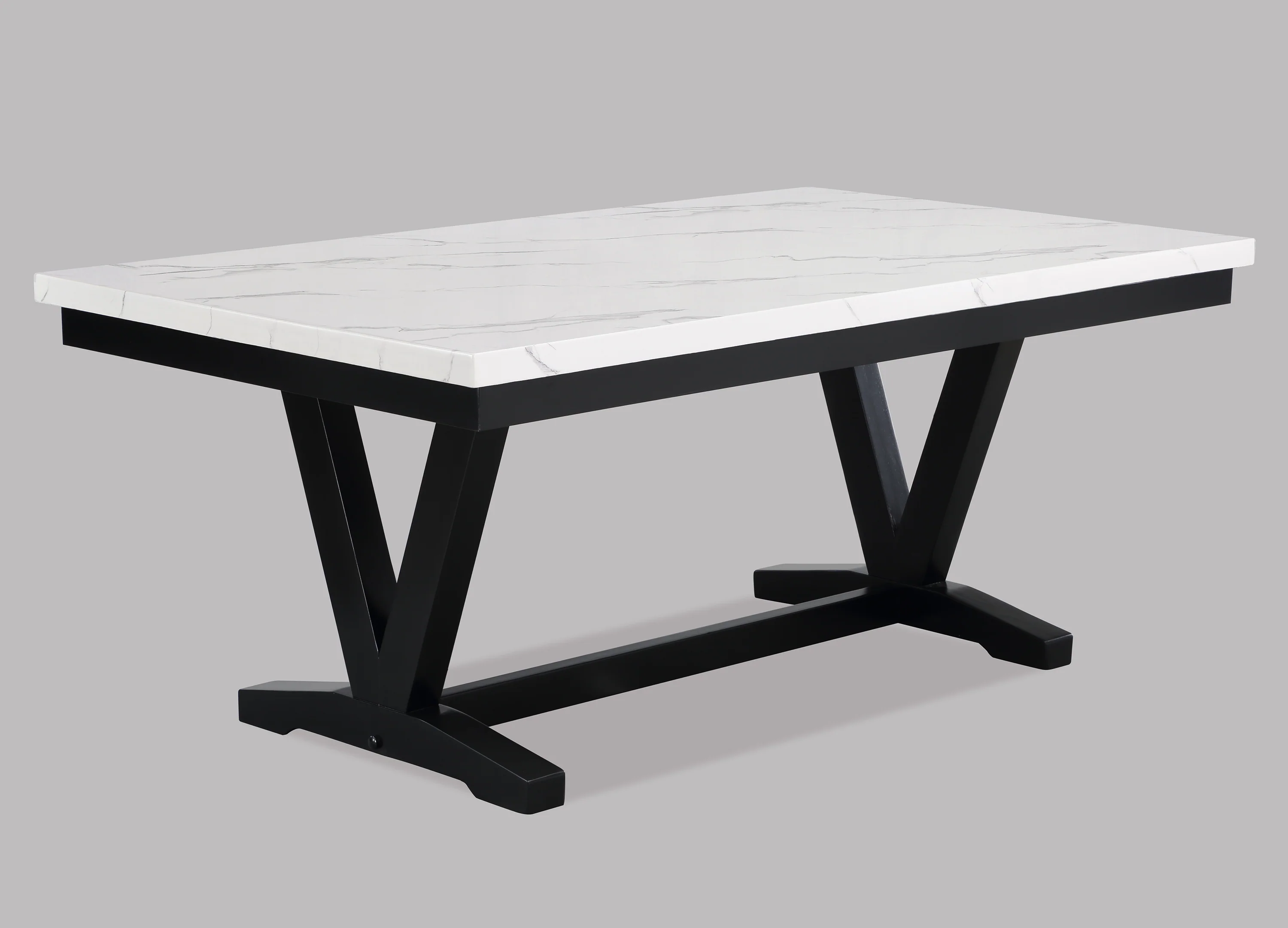 Tanner Faux Carrera Dining Table