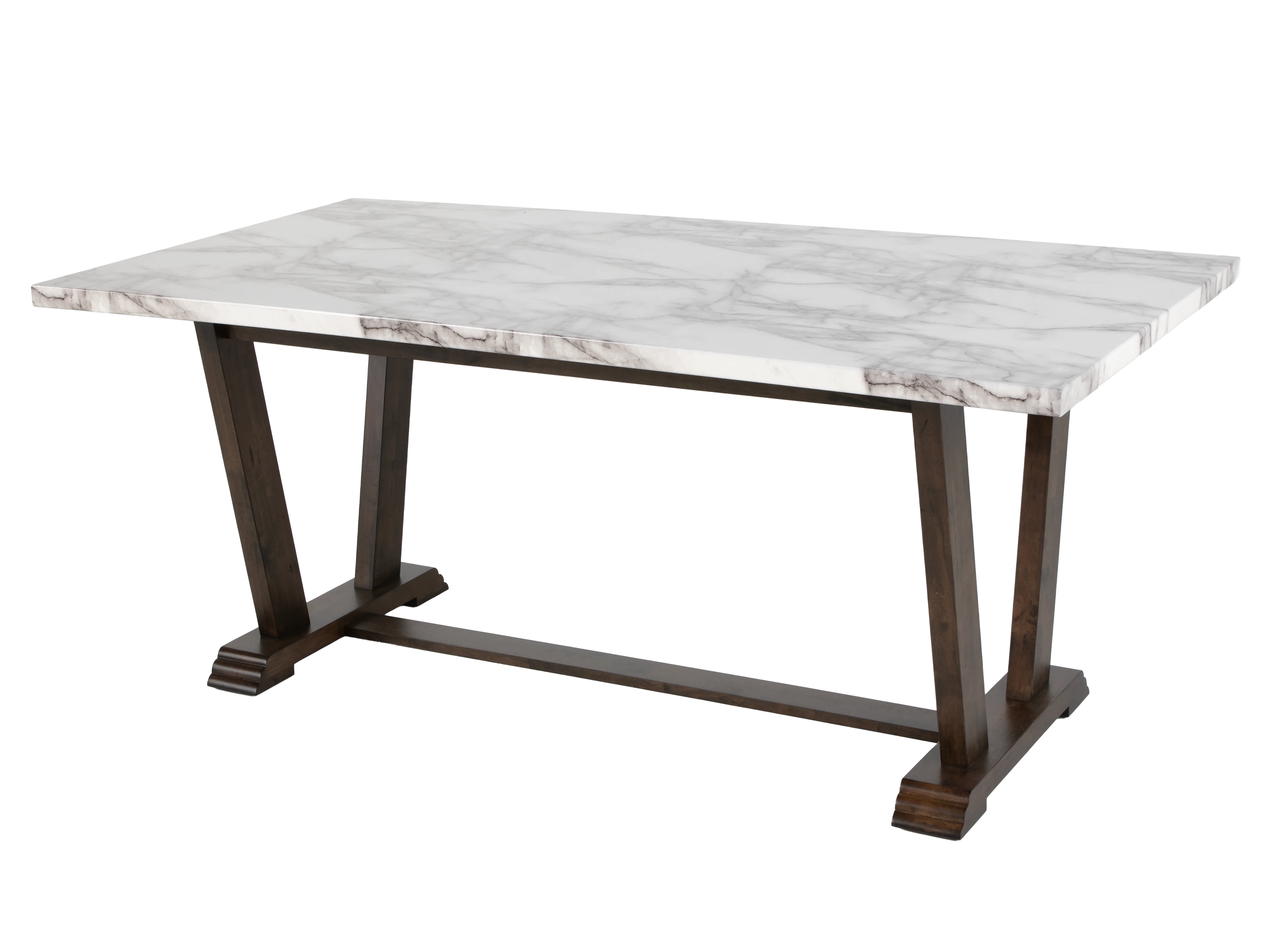 60-modern-farmhouse-antique-brown-white-faux-marble-7-piece-dining-set-3.webp Modern Farmhouse Antique Brown & White Faux Marble 7-Piece Dining Set