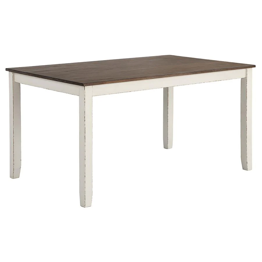 Fortress - 7 Piece Rectangular Dining Set - Vintage Vanilla