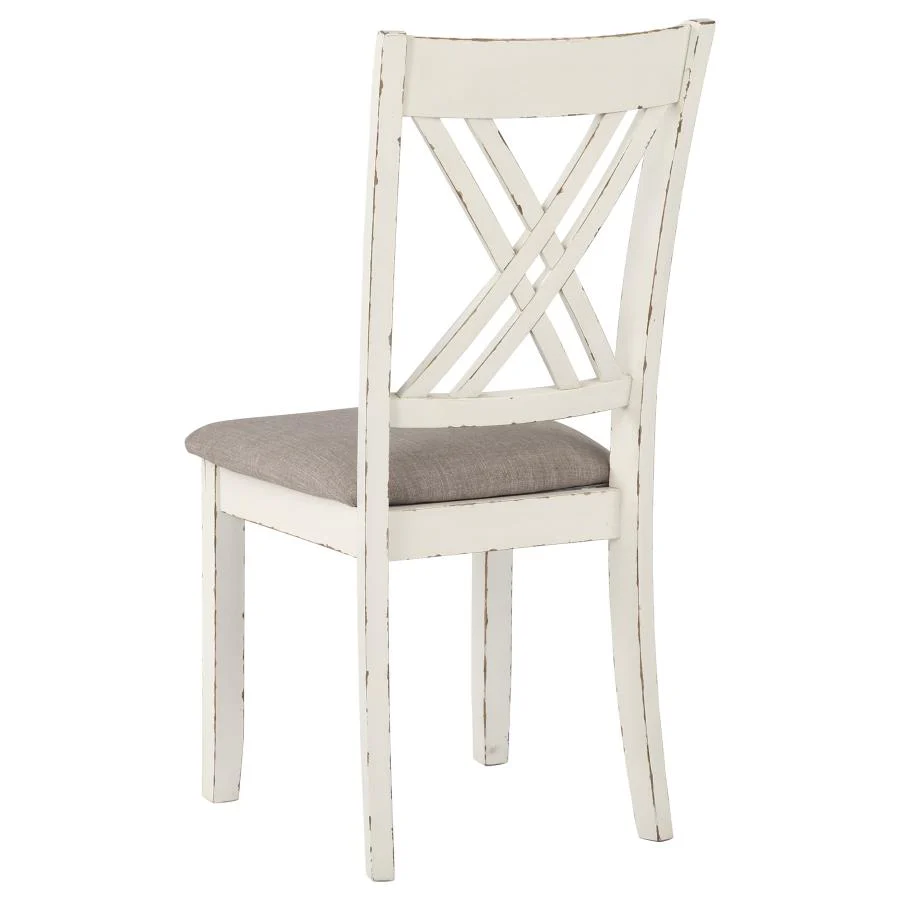 Fortress - 7 Piece Rectangular Dining Set - Vintage Vanilla
