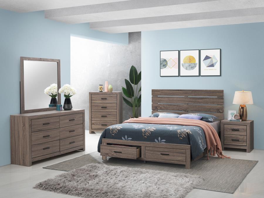 Brantford - Wood Storage Panel Bed