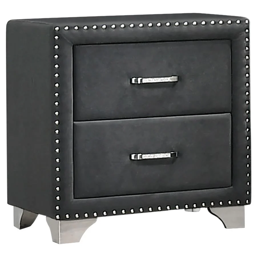 Melody - Upholstered 2-Drawer Nightstand