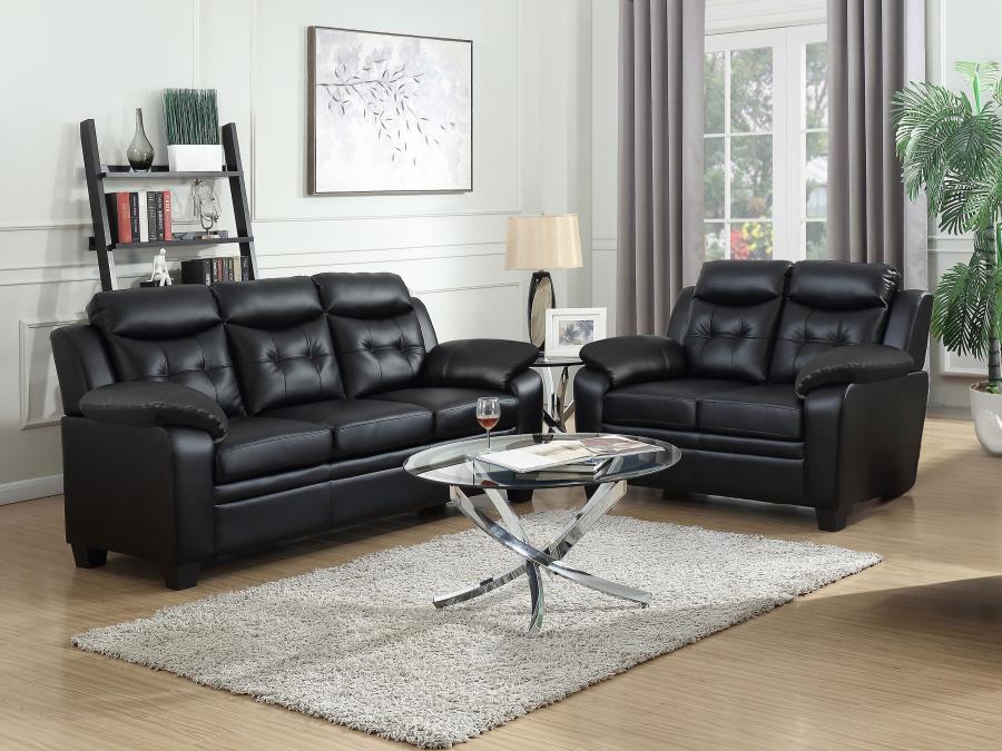 6062-finley-upholstered-padded-arm-tufted-sofa-set-1.jpg Finley - Upholstered Padded Arm Tufted Sofa Set