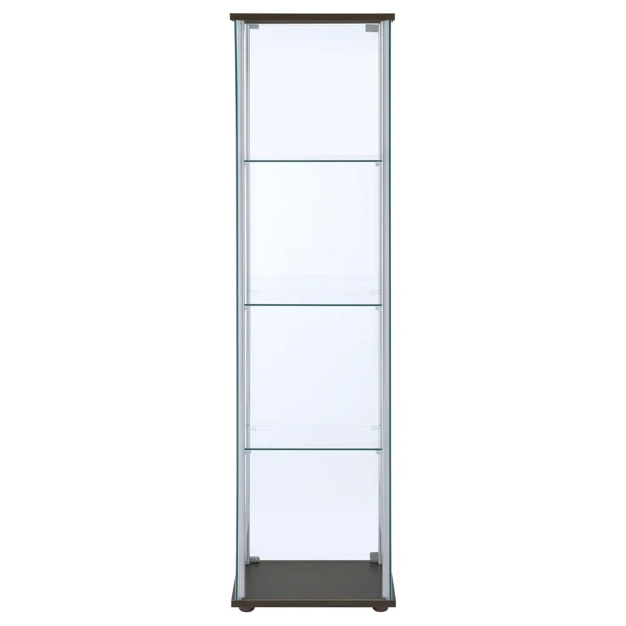 6076-bellatrix-4-shelf-clear-glass-curio-cabinet-13.webp Bellatrix - 4-Shelf Clear Glass Curio Cabinet