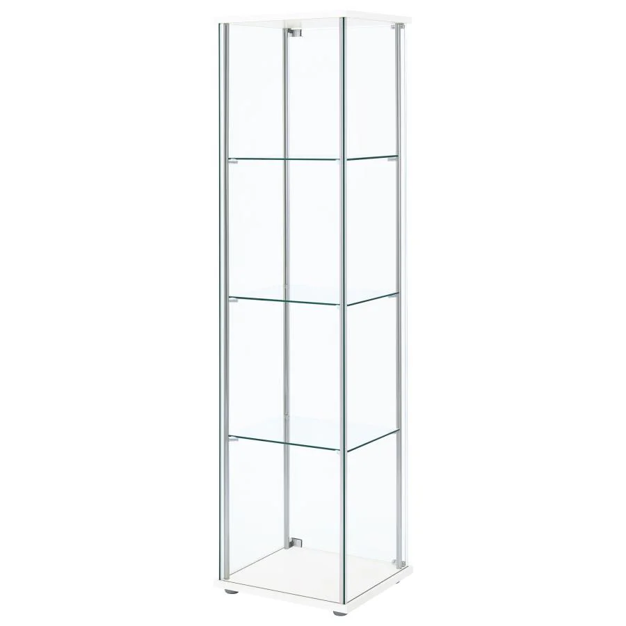 6076-bellatrix-4-shelf-clear-glass-curio-cabinet-16.webp Bellatrix - 4-Shelf Clear Glass Curio Cabinet