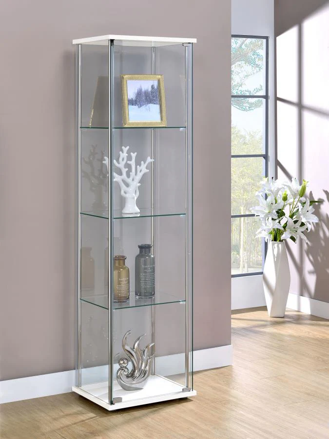 6076-bellatrix-4-shelf-clear-glass-curio-cabinet-4.webp Bellatrix - 4-Shelf Clear Glass Curio Cabinet