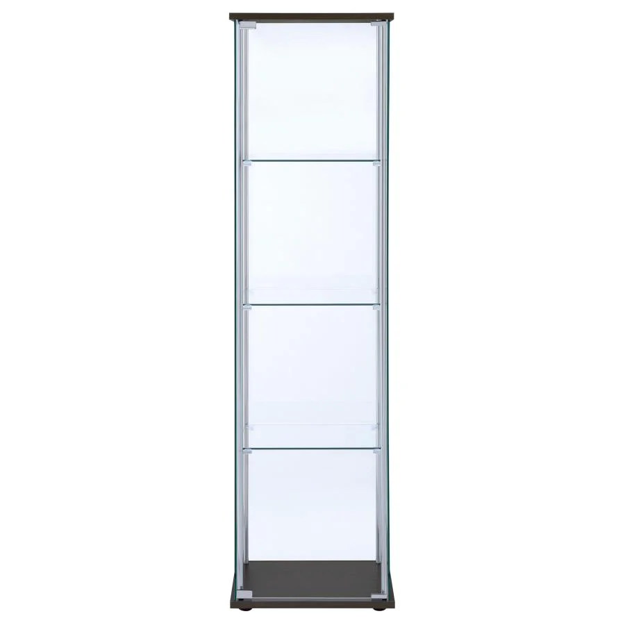 6076-bellatrix-4-shelf-clear-glass-curio-cabinet-5.webp Bellatrix - 4-Shelf Clear Glass Curio Cabinet