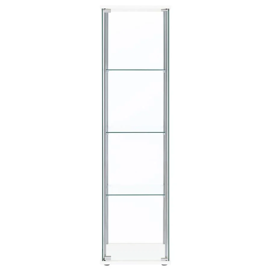 6076-bellatrix-4-shelf-clear-glass-curio-cabinet-6.webp Bellatrix - 4-Shelf Clear Glass Curio Cabinet