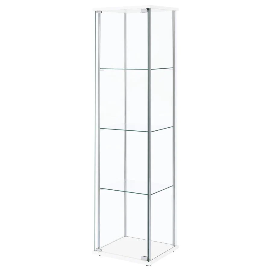 6076-bellatrix-4-shelf-clear-glass-curio-cabinet-8.webp Bellatrix - 4-Shelf Clear Glass Curio Cabinet