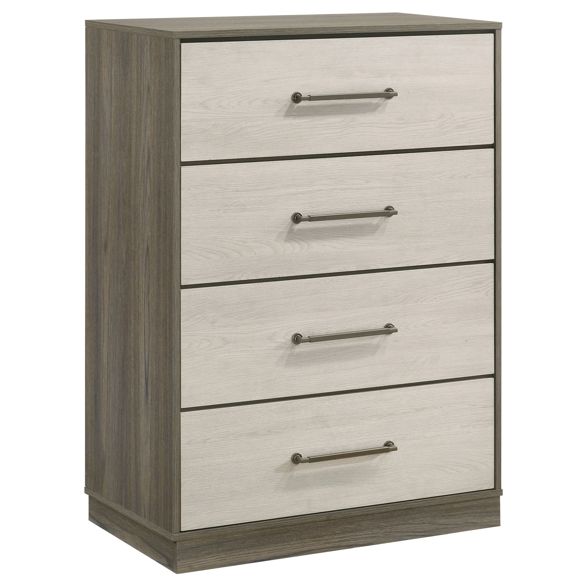 Fenwick - 4-Drawer Chest Of Drawers - Gray Oak