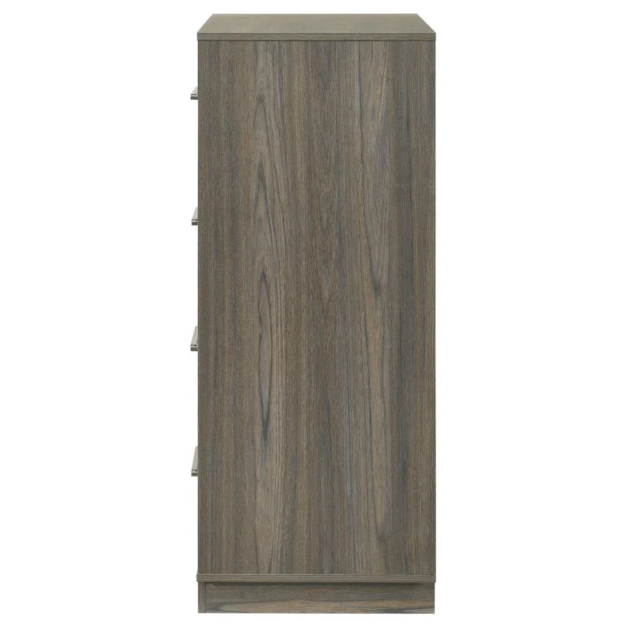 Fenwick - 4-Drawer Chest Of Drawers - Gray Oak