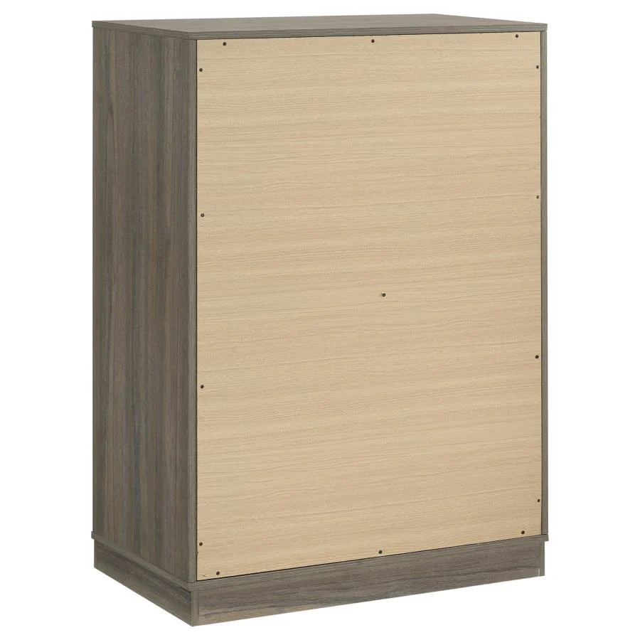 Fenwick - 4-Drawer Chest Of Drawers - Gray Oak