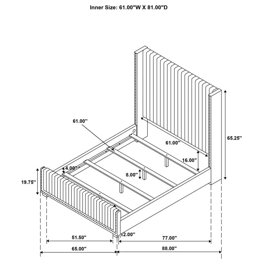 Natasha - Upholstered Bed