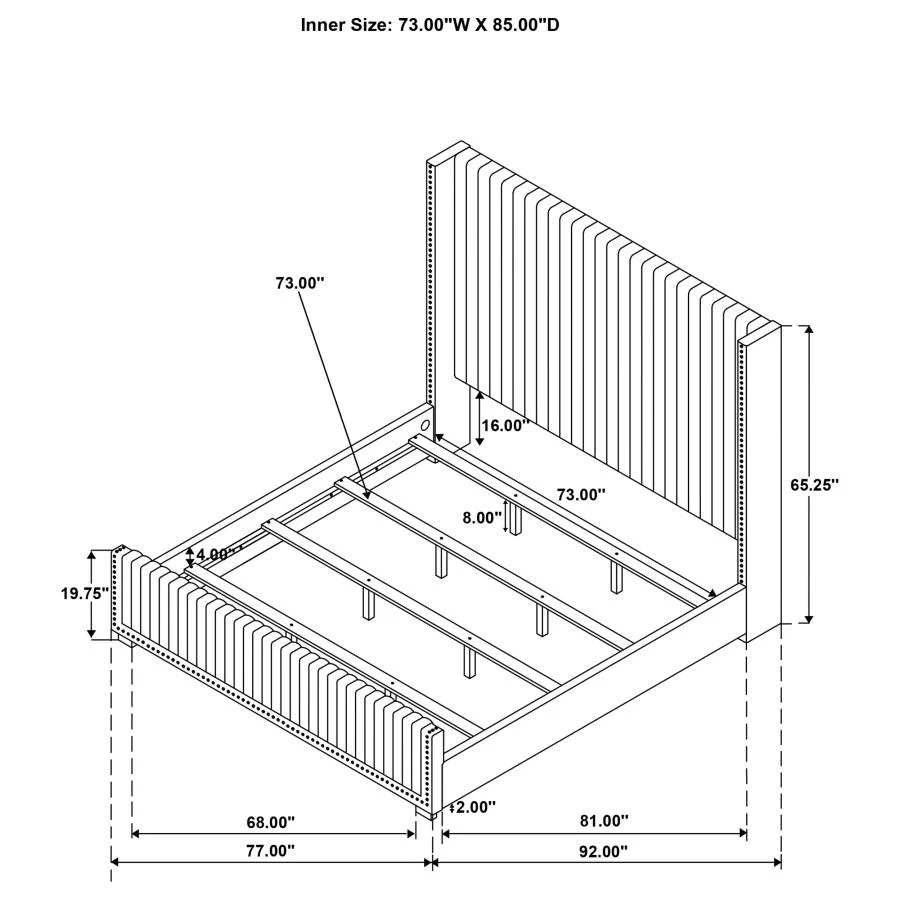 Natasha - Upholstered Bed