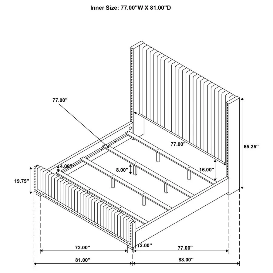 Natasha - Upholstered Bed