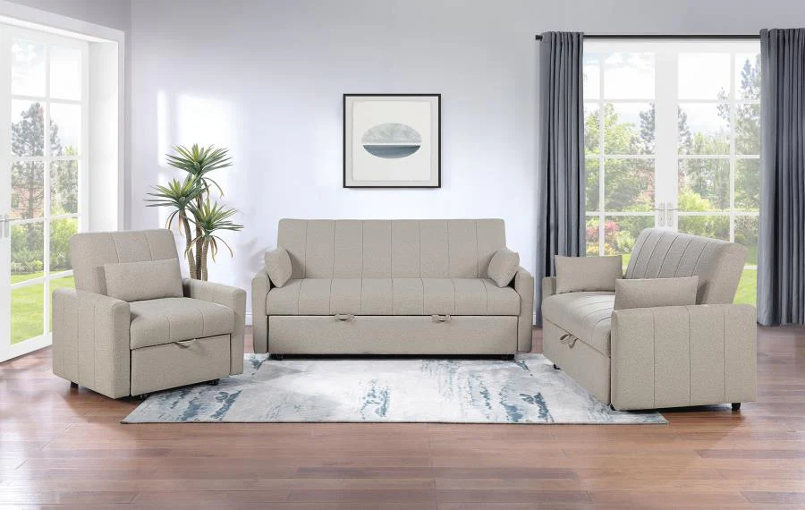 Portland - Boucle Upholstered Sleeper Sofa Bed