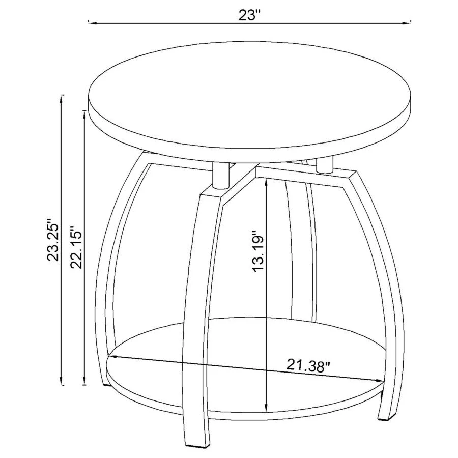 Dacre - Round Coffee And End Table Set
