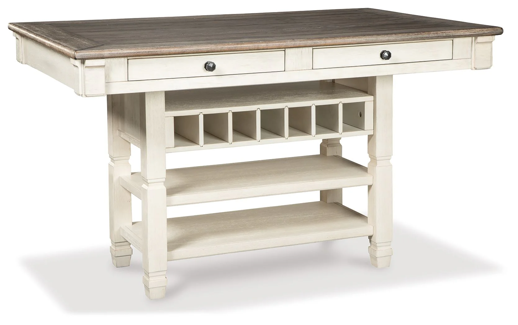 6196-bolanburg-rectangular-dining-room-counter-table-beige-1.webp Bolanburg - Rectangular Dining Room Counter Table - Beige