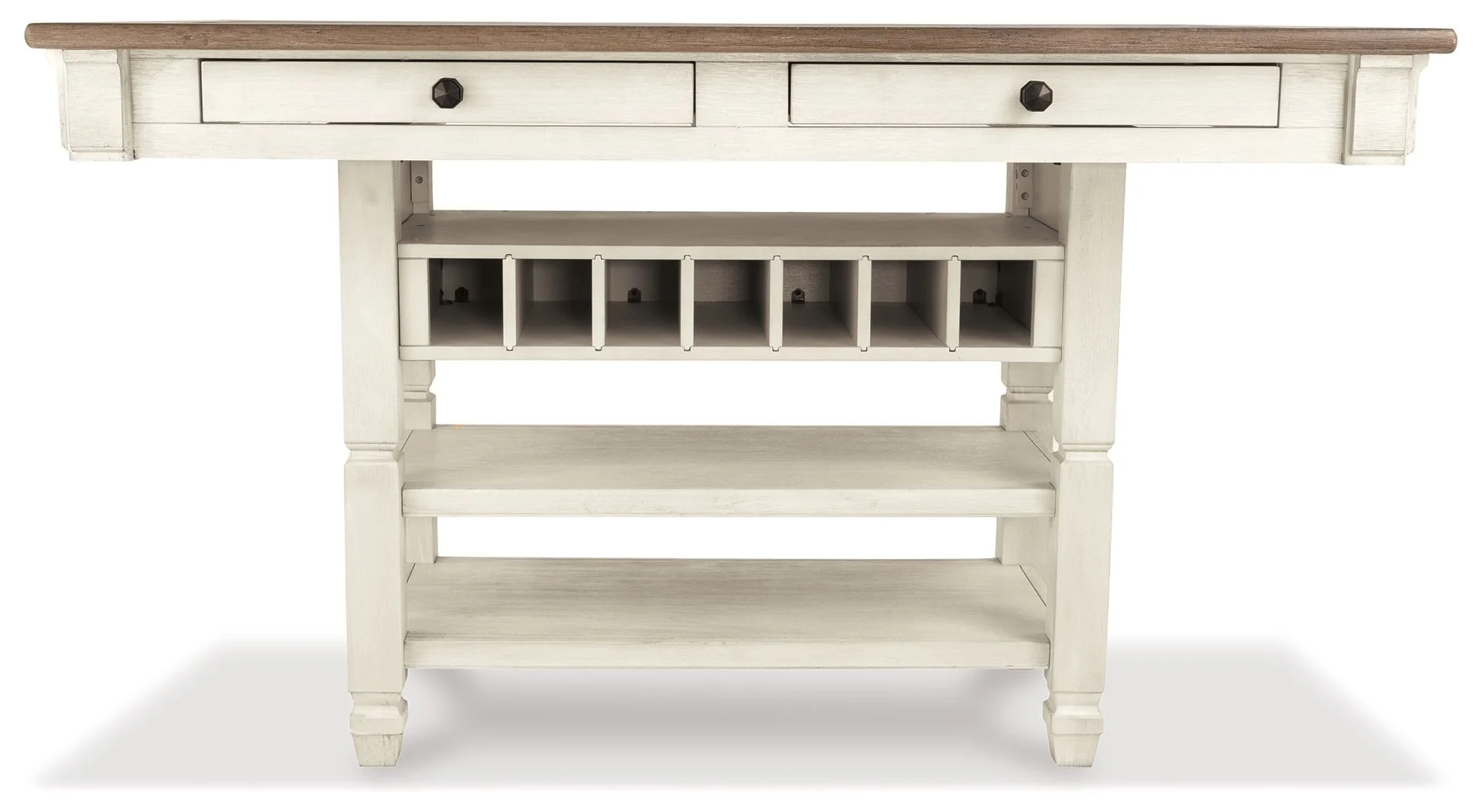 6196-bolanburg-rectangular-dining-room-counter-table-beige-4.webp Bolanburg - Rectangular Dining Room Counter Table - Beige