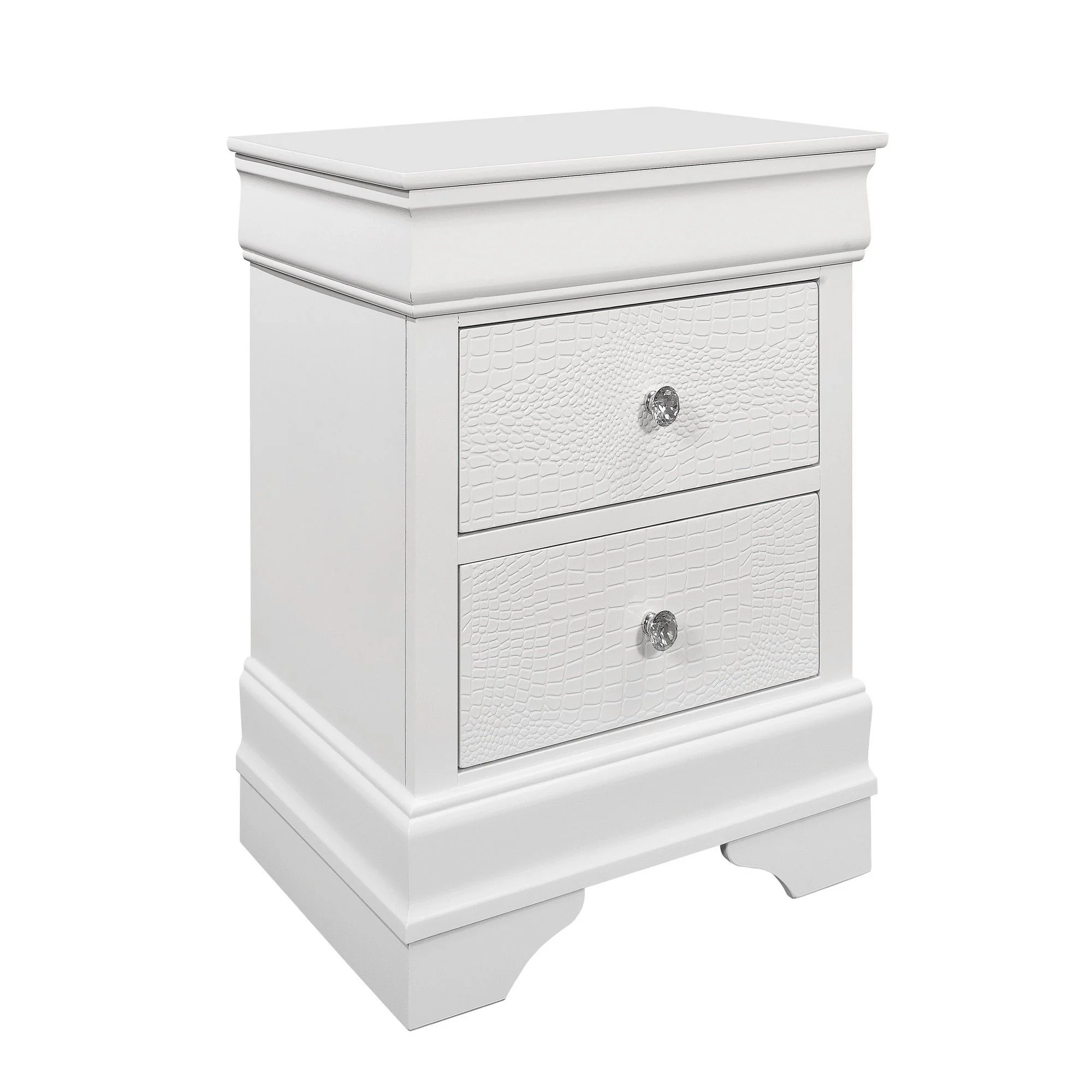 6201-shaker-crocodile-metallic-nightstand-4.webp Shaker - Crocodile Metallic Nightstand