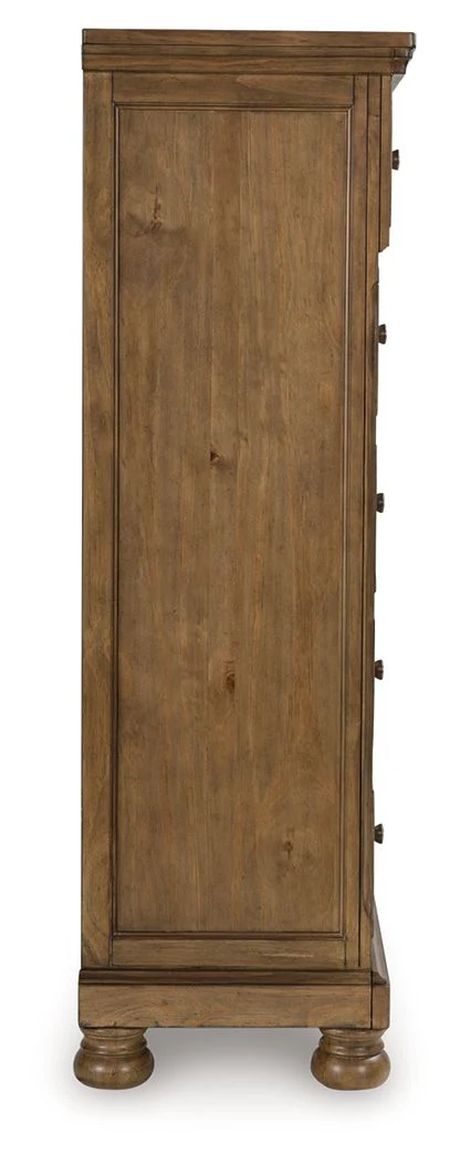 6238-feddinger-five-drawer-chest-medium-brown-7.webp Feddinger - Five Drawer Chest - Medium Brown