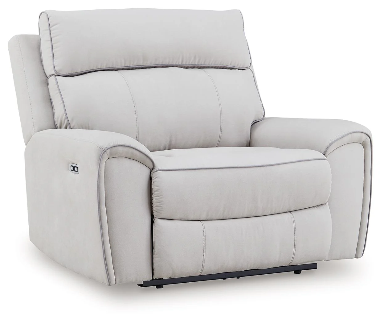 6318-social-pointe-power-recliner-adjustable-headrest-pearl-ash-1.webp Social Pointe - Power Recliner / Adjustable Headrest - Pearl / Ash