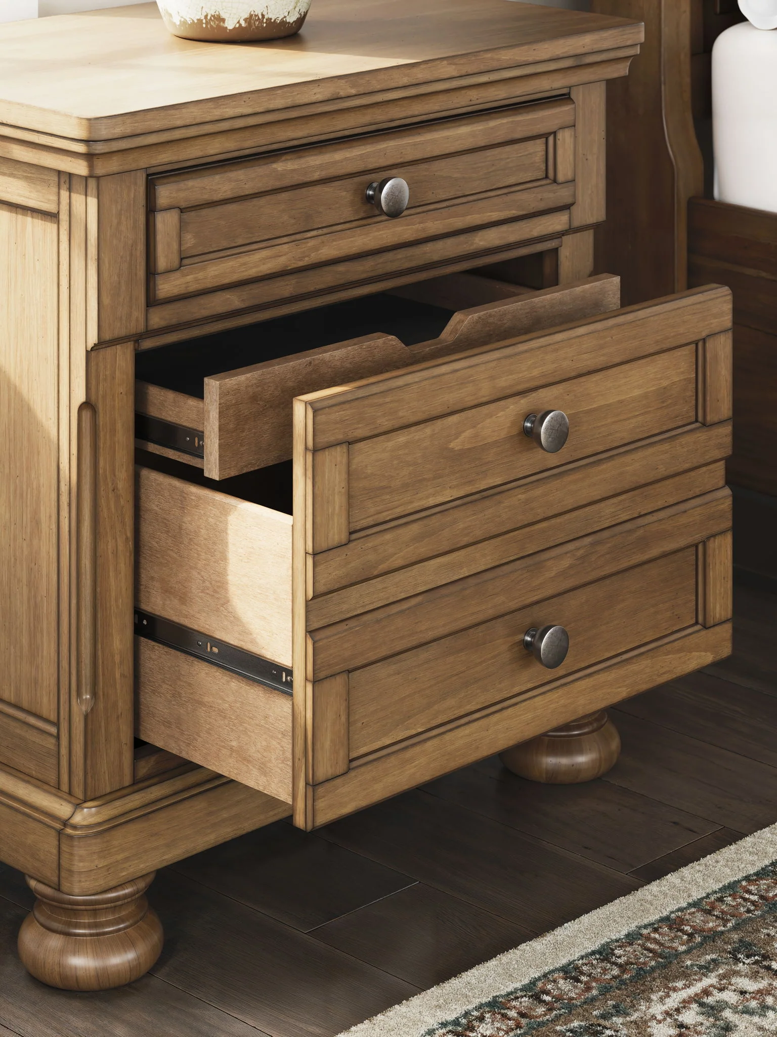 6365-feddinger-two-drawer-night-stand-medium-brown-2.webp Feddinger - Two Drawer Night Stand - Medium Brown