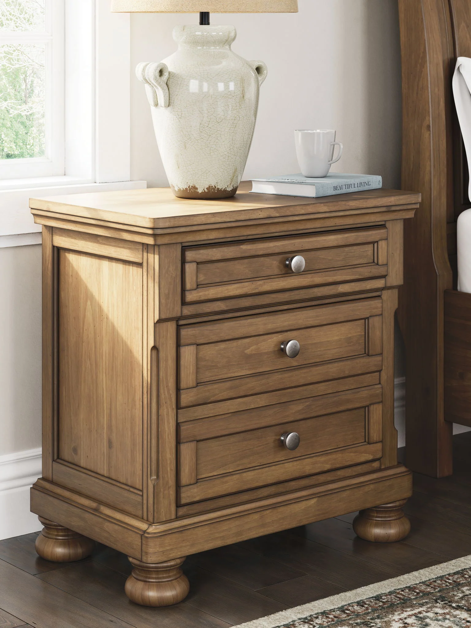 6365-feddinger-two-drawer-night-stand-medium-brown-3.webp Feddinger - Two Drawer Night Stand - Medium Brown