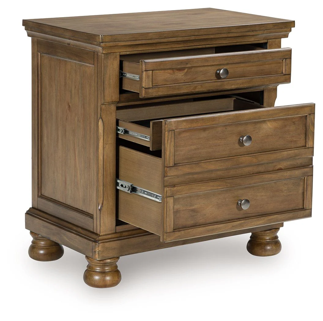 6365-feddinger-two-drawer-night-stand-medium-brown-4.webp Feddinger - Two Drawer Night Stand - Medium Brown