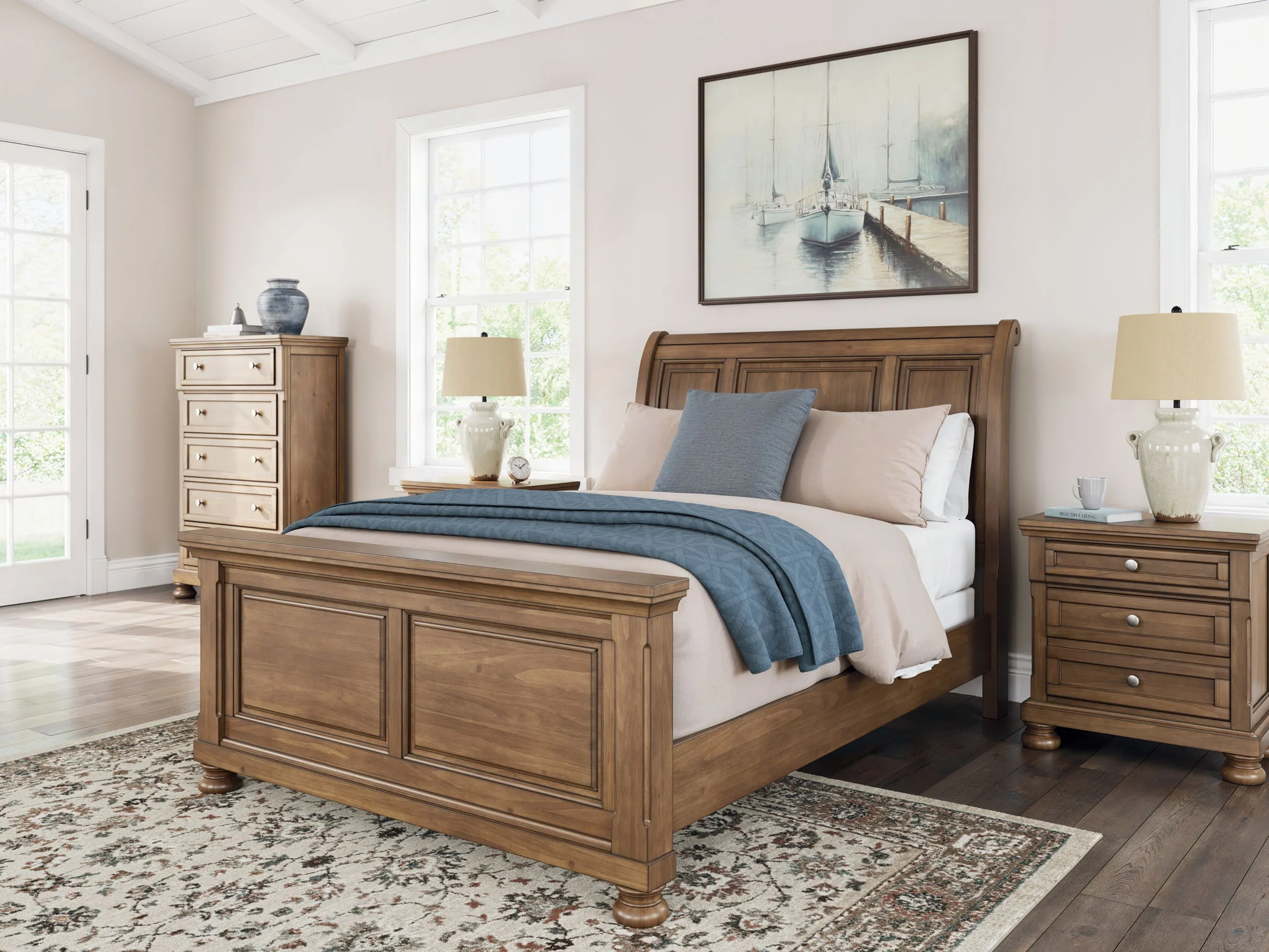6365-feddinger-two-drawer-night-stand-medium-brown-8.webp Feddinger - Two Drawer Night Stand - Medium Brown