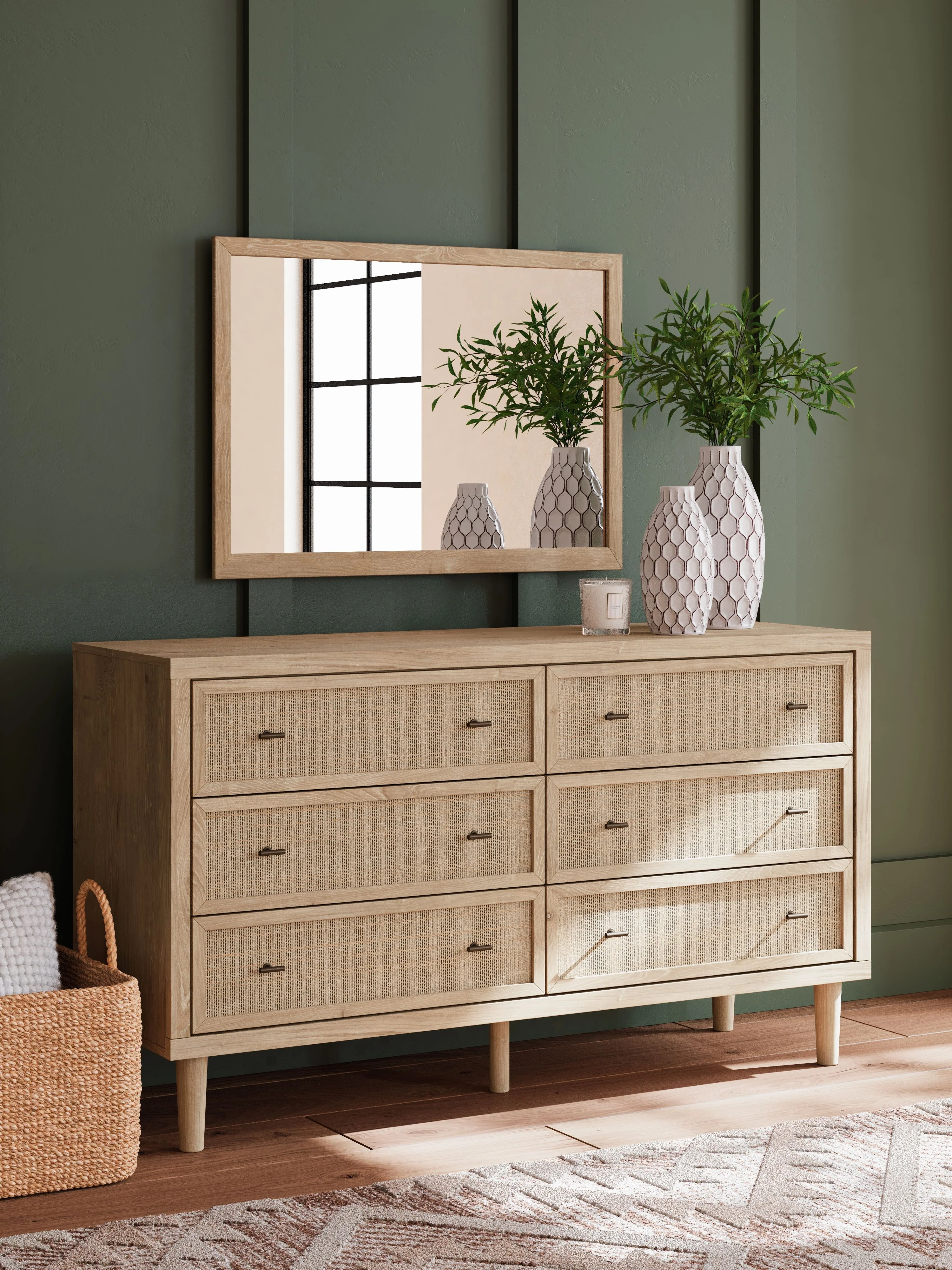 6448-cielden-dresser-and-mirror-two-tone-4.webp Cielden - Dresser And Mirror - Two-Tone