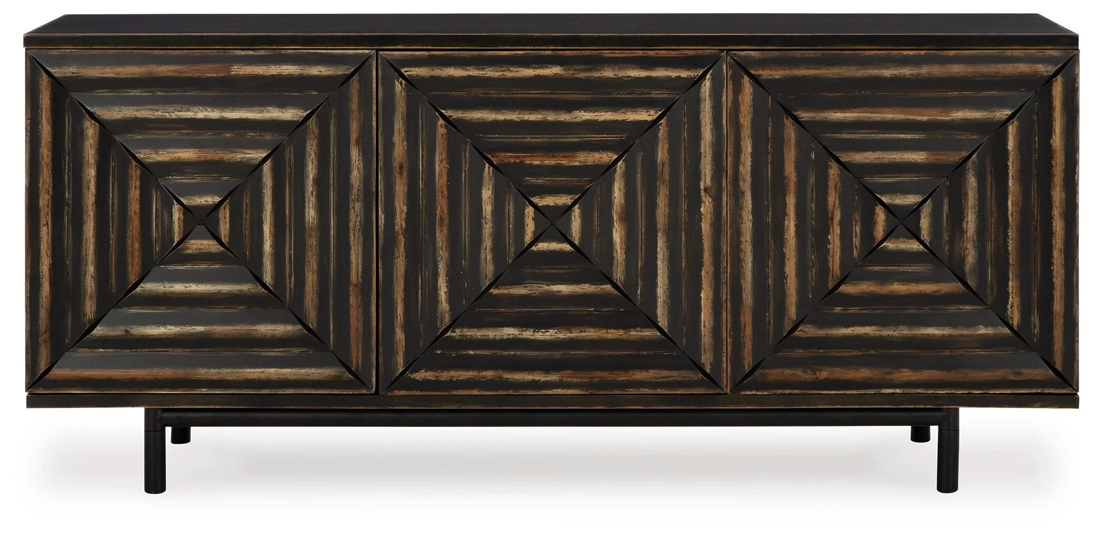 6464-fair-ridge-accent-cabinet-distressed-black-3.webp Fair Ridge - Accent Cabinet - Distressed Black