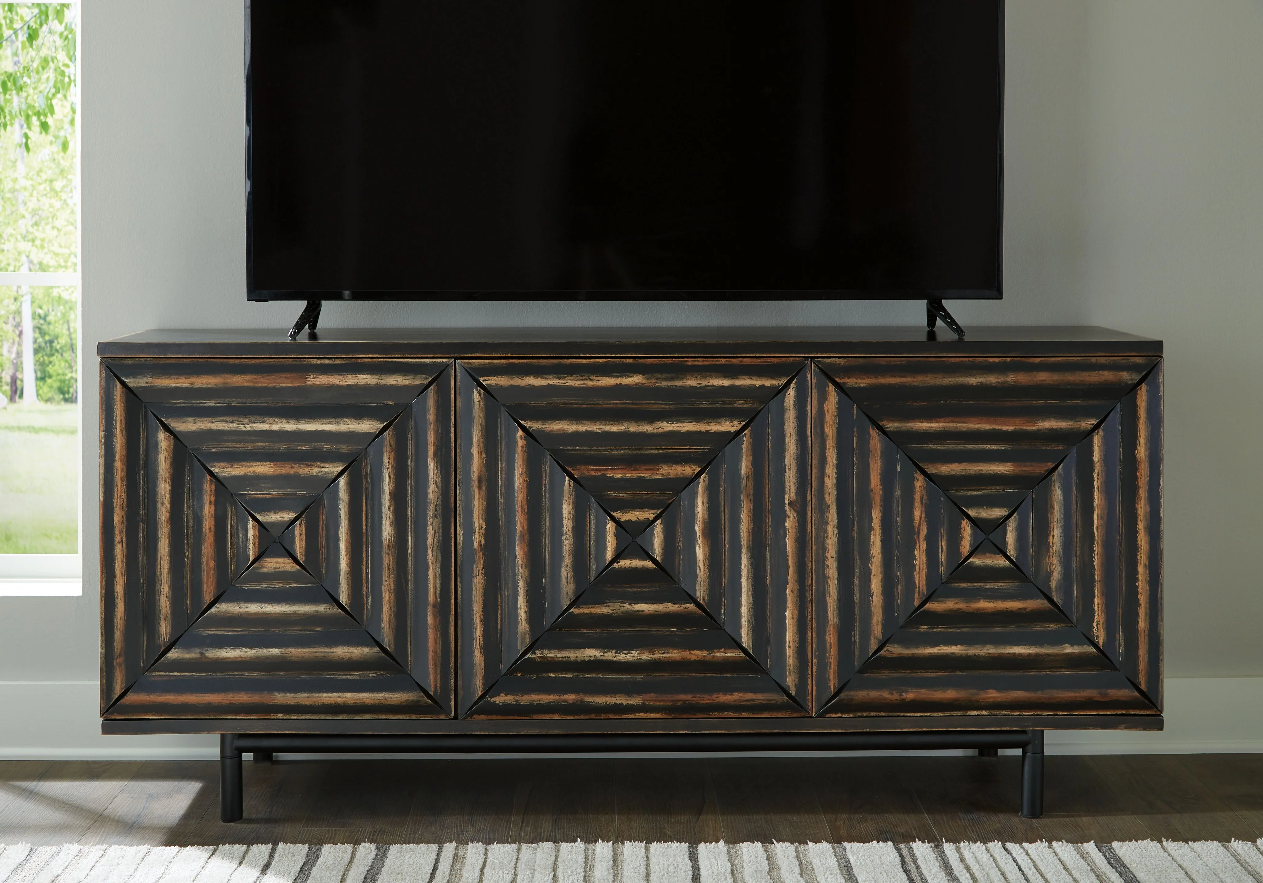6464-fair-ridge-accent-cabinet-distressed-black-5.webp Fair Ridge - Accent Cabinet - Distressed Black