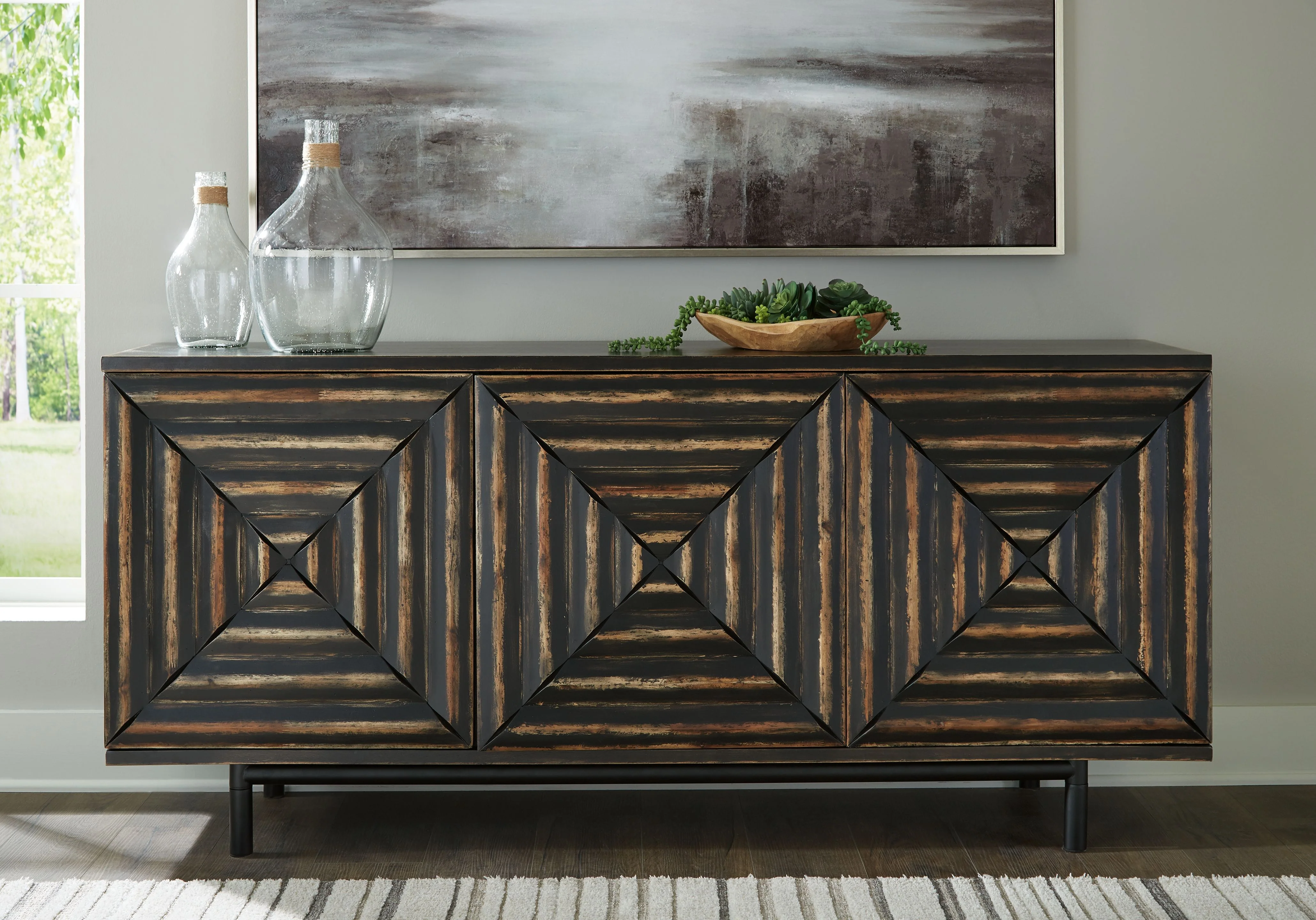 6464-fair-ridge-accent-cabinet-distressed-black-6.webp Fair Ridge - Accent Cabinet - Distressed Black