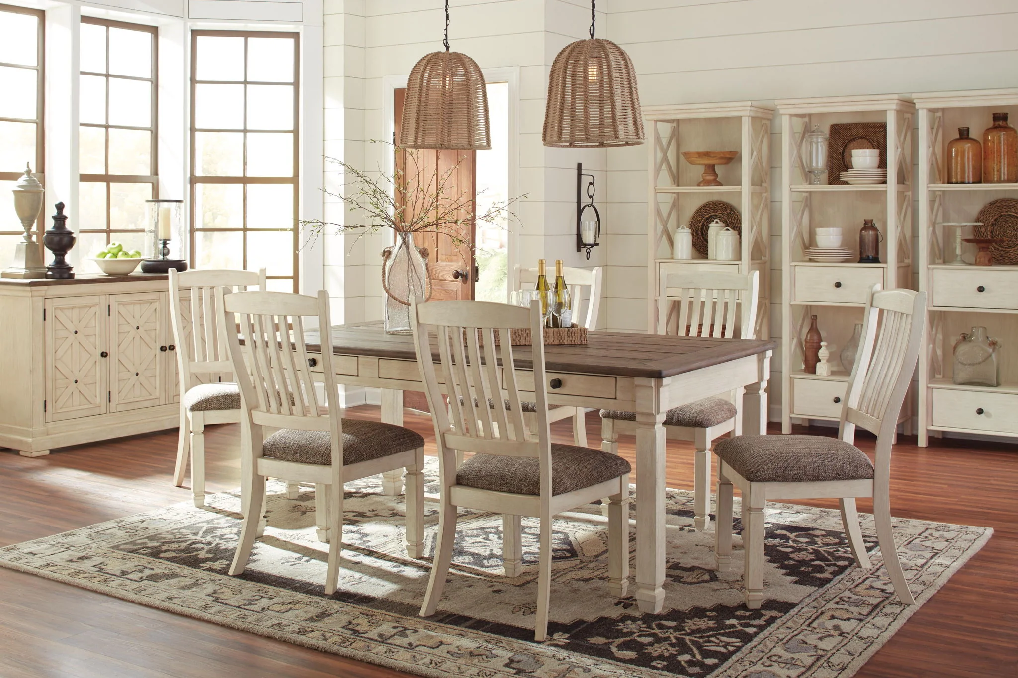 6520-bolanburg-dining-uph-side-chair-set-of-2-rake-back-brown-beige-11.webp Bolanburg - Dining UPH Side Chair (Set of 2) - Rake Back - Brown / Beige