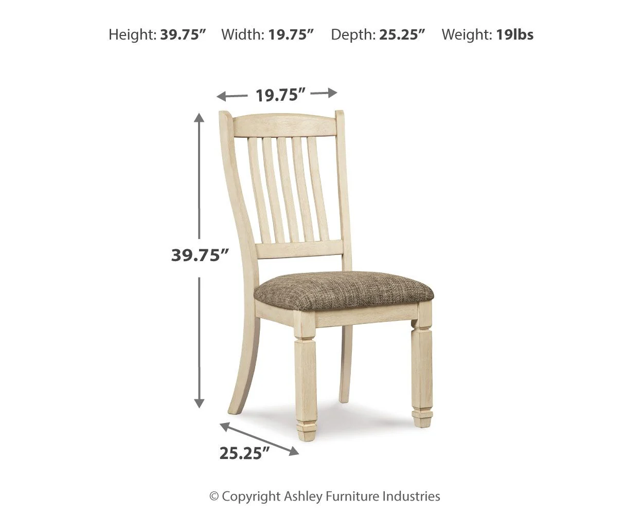 6520-bolanburg-dining-uph-side-chair-set-of-2-rake-back-brown-beige-4.webp Bolanburg - Dining UPH Side Chair (Set of 2) - Rake Back - Brown / Beige