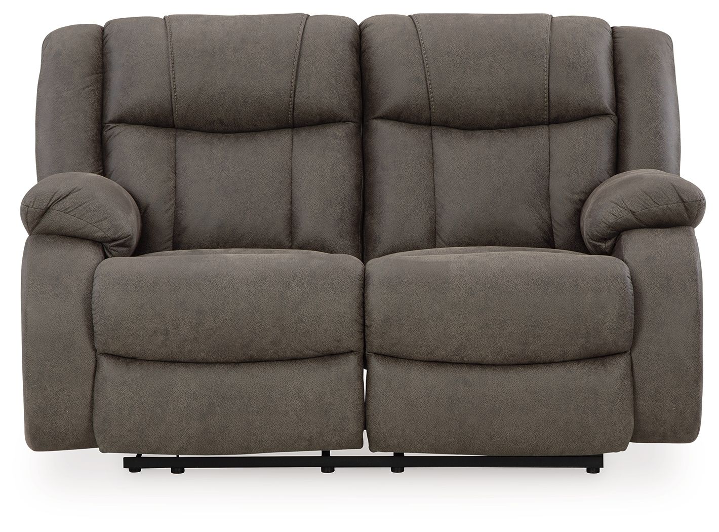 6530-first-base-reclining-loveseat-gunmetal-1.jpg First Base - Reclining Loveseat - Gunmetal