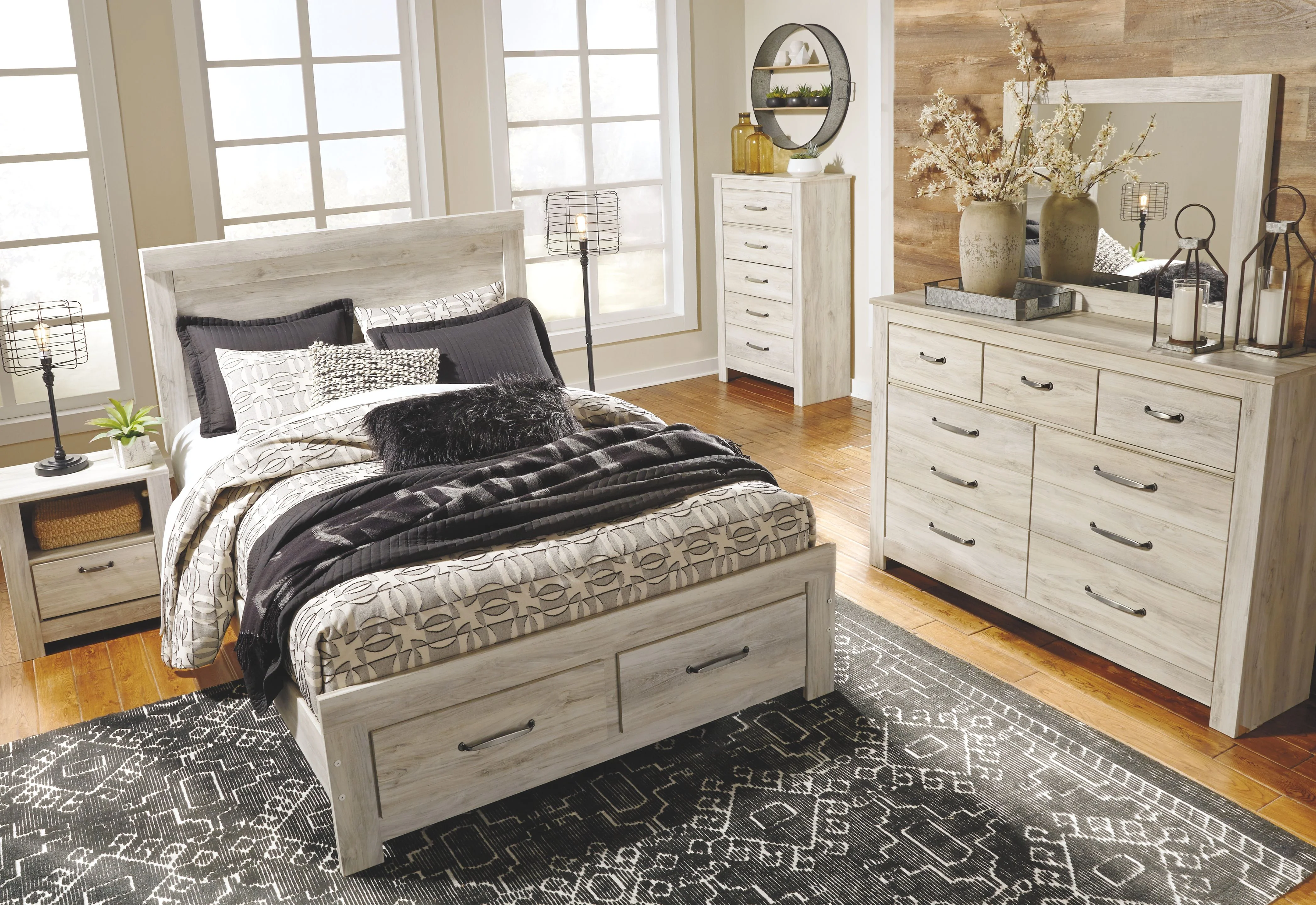 6540-bellaby-five-drawer-chest-whitewash-2.webp Bellaby - Five Drawer Chest - Whitewash