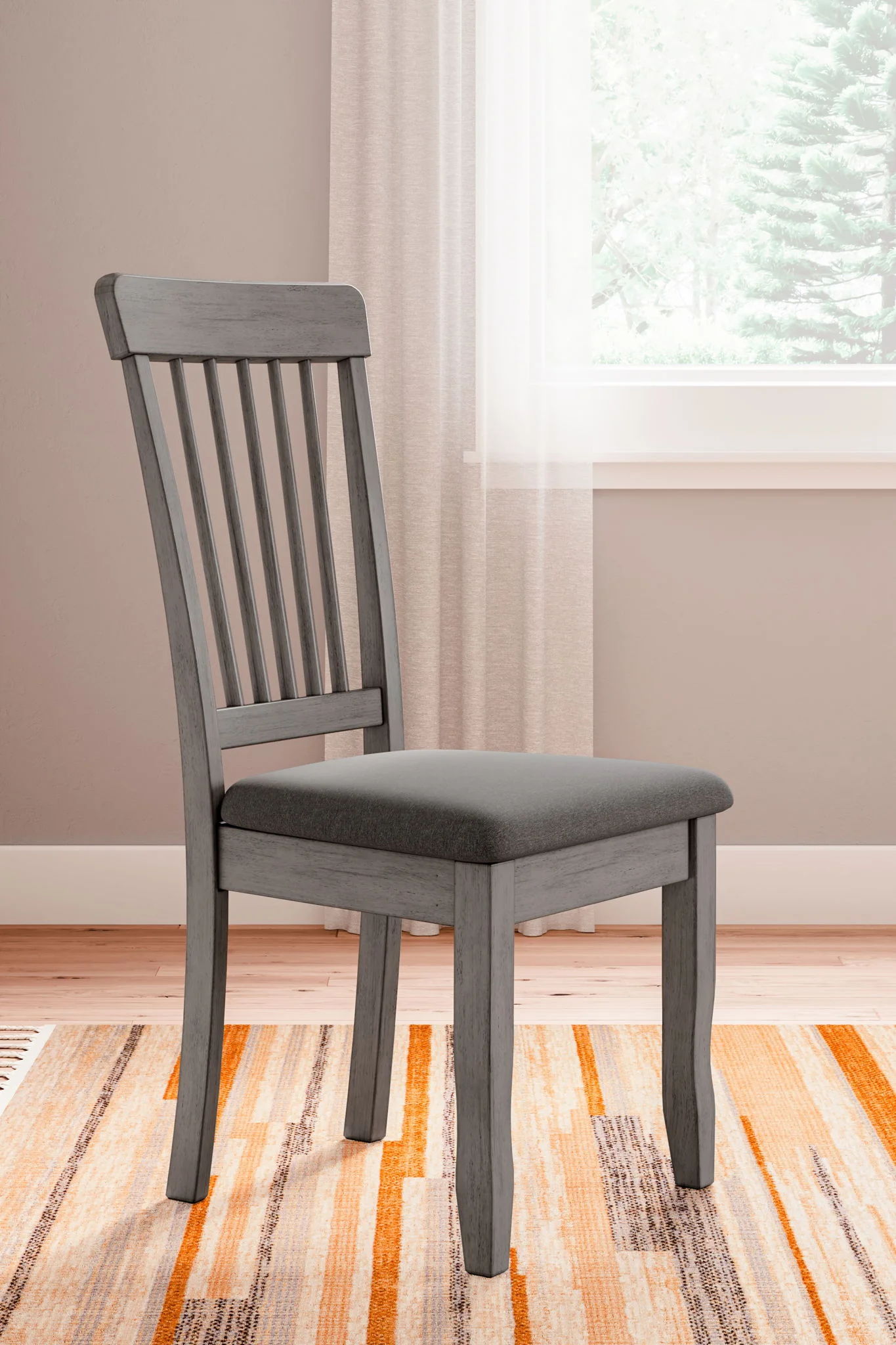 6544-shullden-5-pc.-drop-leaf-table-4-side-chairs-gray-7.webp Shullden - 5 Pc. - Drop Leaf Table, 4 Side Chairs - Gray