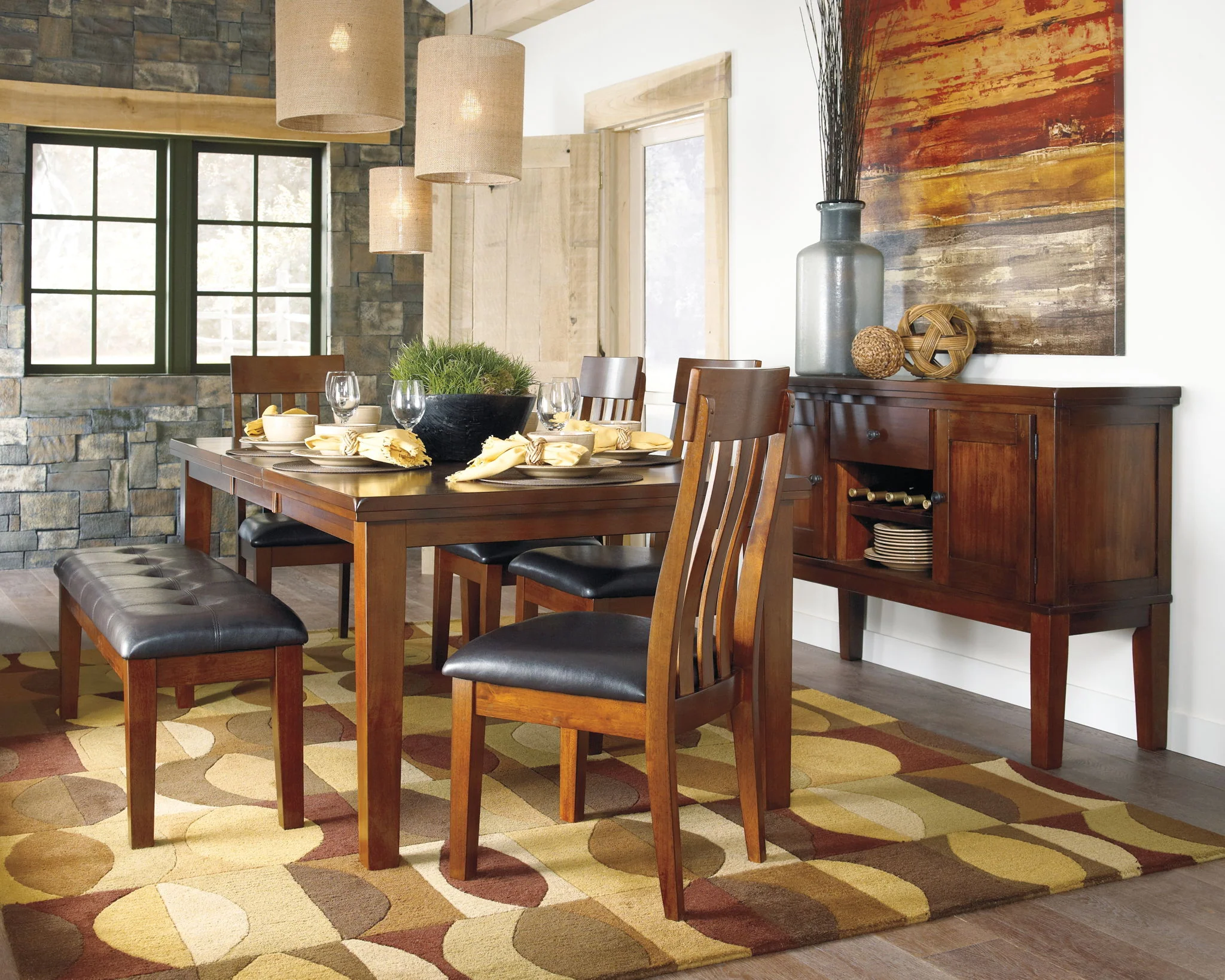 Ralene - Dining UPH Side Chair (Set of 2) - Medium Brown