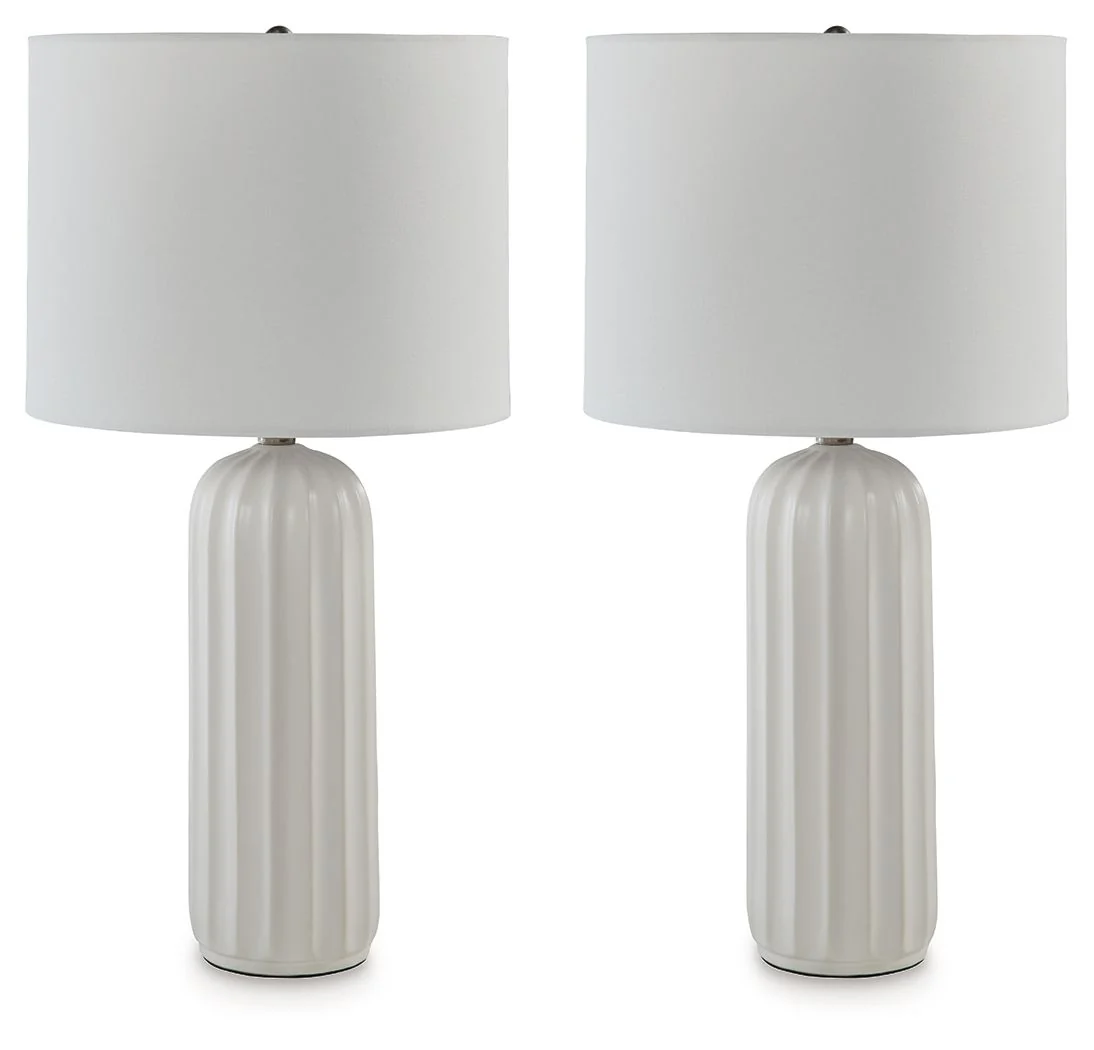 6552-clarkland-ceramic-table-lamp-set-of-2-white-1.webp Clarkland - Ceramic Table Lamp (Set of 2) - White