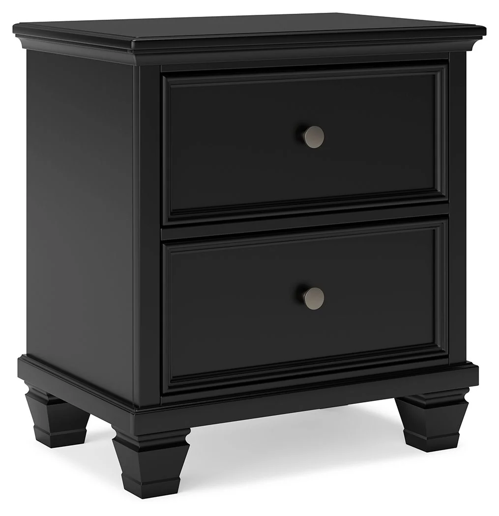 6553-lanolee-two-drawer-nightstand-black-1.webp Lanolee - Two Drawer Nightstand - Black
