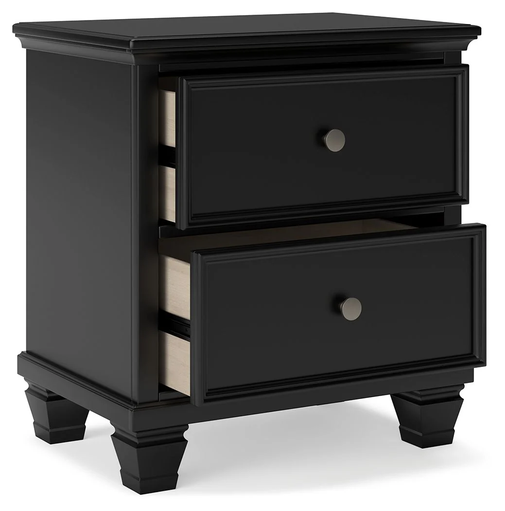 6553-lanolee-two-drawer-nightstand-black-3.webp Lanolee - Two Drawer Nightstand - Black