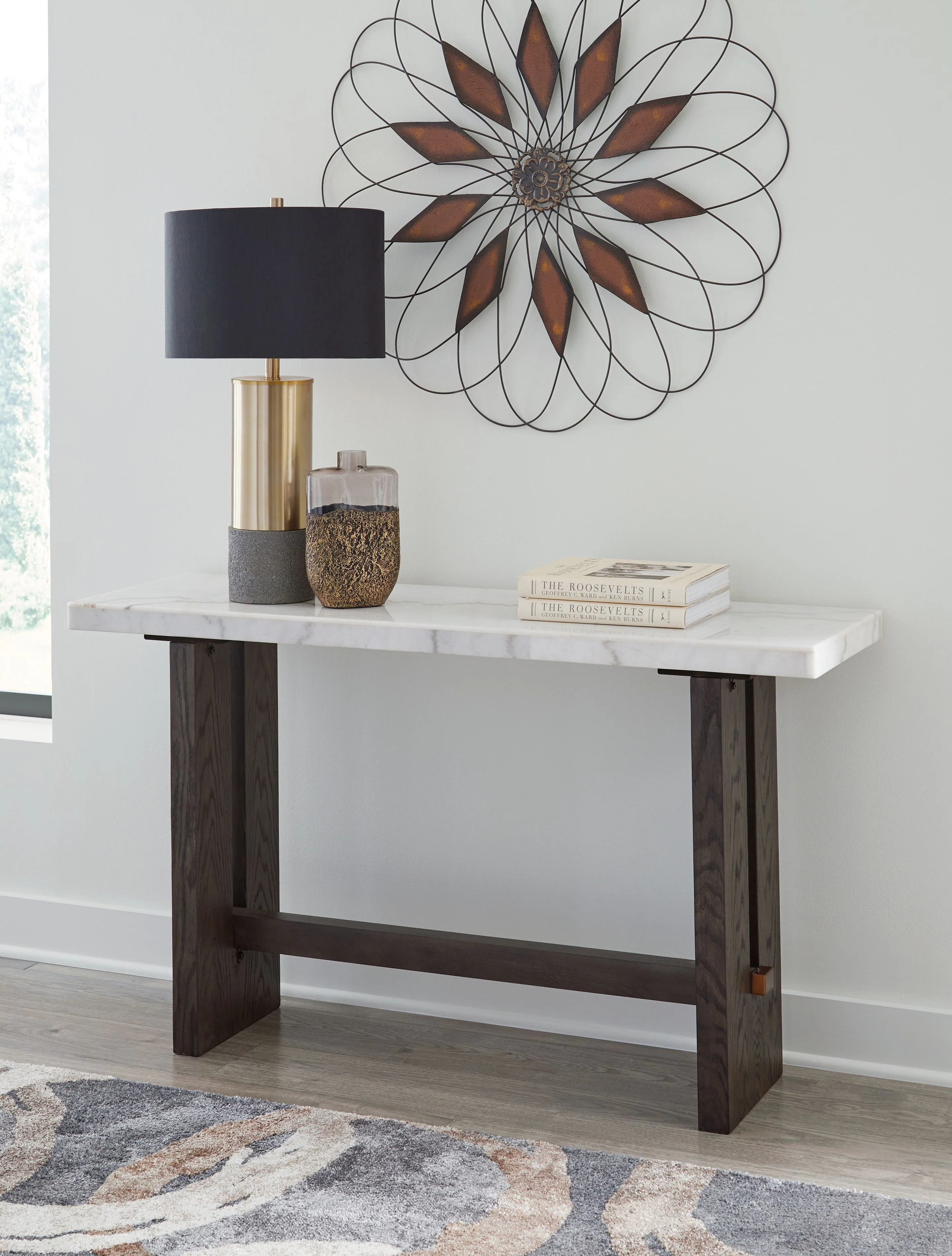 6554-burkhaus-sofa-table-white-dark-brown-5.webp Burkhaus - Sofa Table - White / Dark Brown
