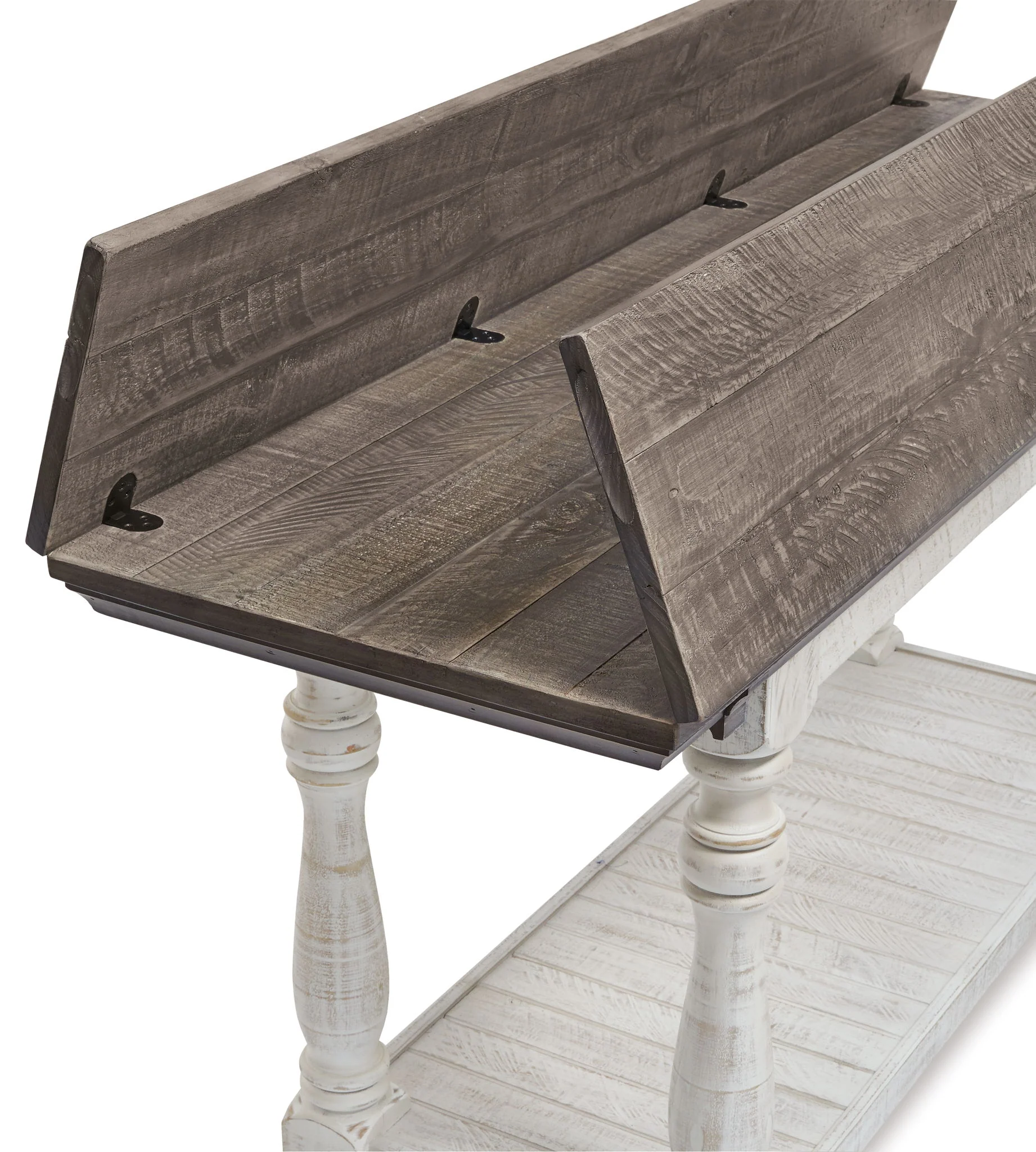 Havalance - Flip Top Sofa Table - Gray / White