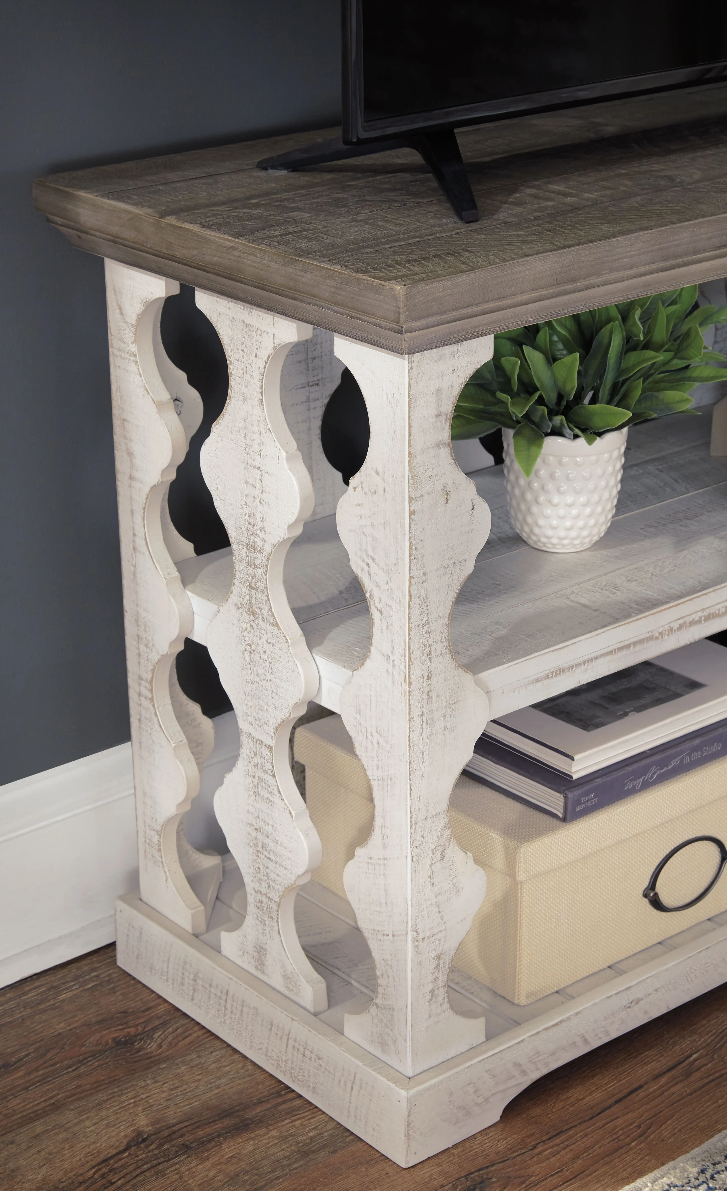 6561-havalance-console-sofa-table-gray-white-2.webp Havalance - Console Sofa Table - Gray / White
